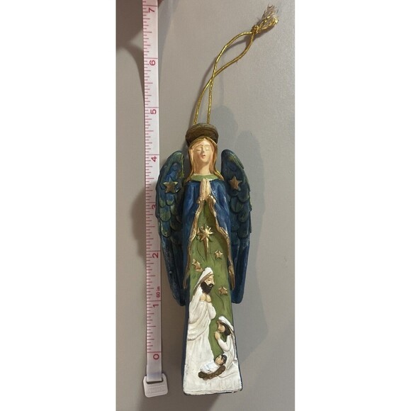 Christmas Baby Jesus With Mary Joseph With Holy Angel Holy Family Ornament - Picture 3 of 12